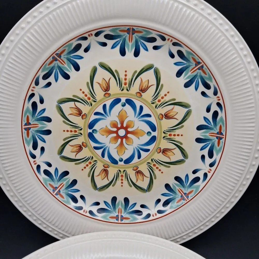 Pier 1 Imports Athena Ironstone Dinner Plates 11